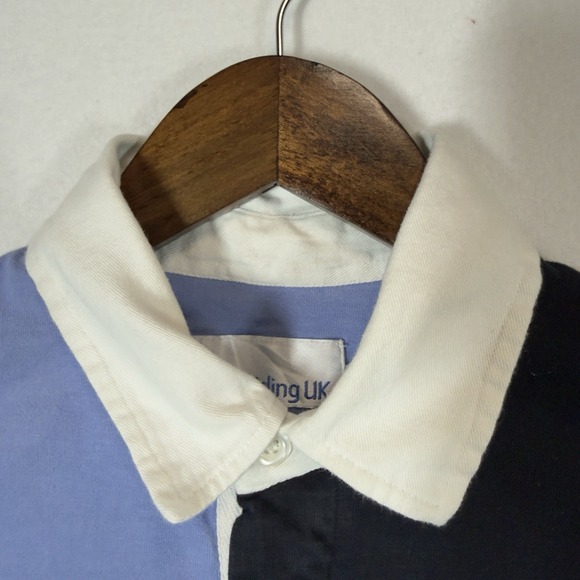 Girlguiding UK Womens Rugby Shirt Size 18 XL Blue Colorblock Long Sleeve RARE - Picture 5 of 10